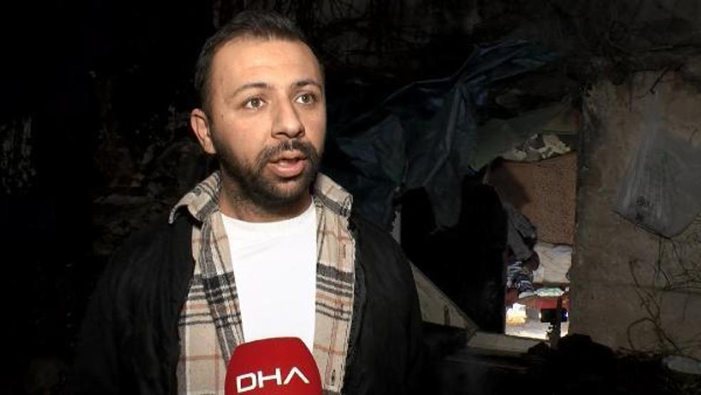 Eşi ve 3 yaşındaki kızıyla depoda yaşıyor