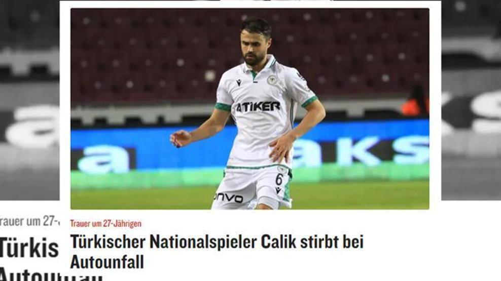 Ahmet Çalıkın hayatını kaybettiği kaza Avrupa basınında