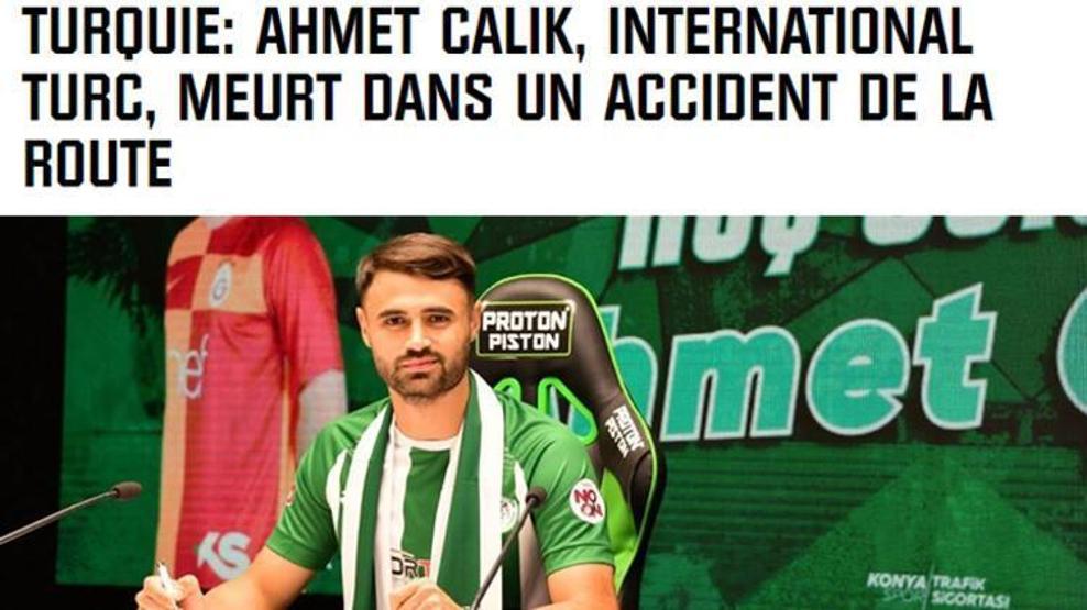 Ahmet Çalıkın hayatını kaybettiği kaza Avrupa basınında