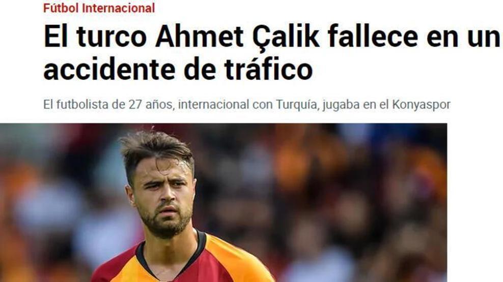 Ahmet Çalıkın hayatını kaybettiği kaza Avrupa basınında