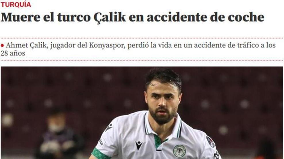 Ahmet Çalıkın hayatını kaybettiği kaza Avrupa basınında