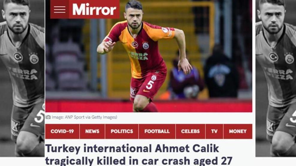 Ahmet Çalıkın hayatını kaybettiği kaza Avrupa basınında