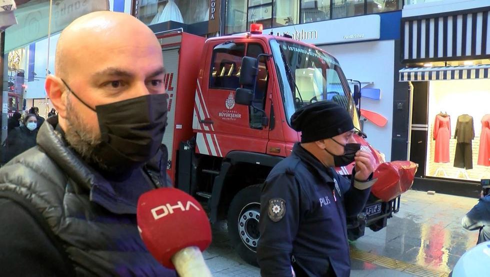 Gelinlik atölyesinde yangın çıktı