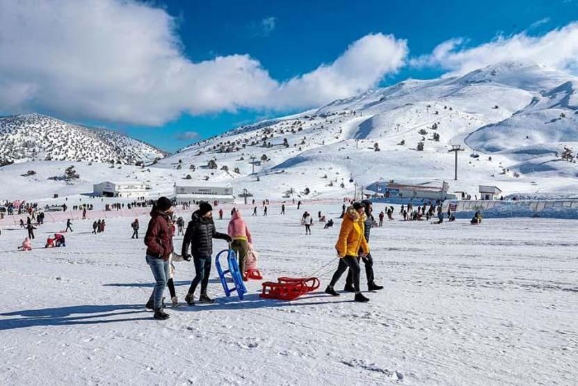 Denizli’nin ikinci beyaz cenneti ziyaretçi akınına uğruyor