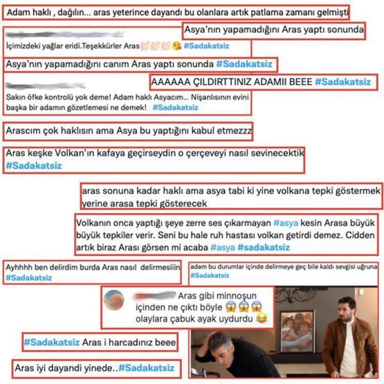 Sadakatsiz dün geceye damga vurdu Asyanın yapamadığını Aras yaptı