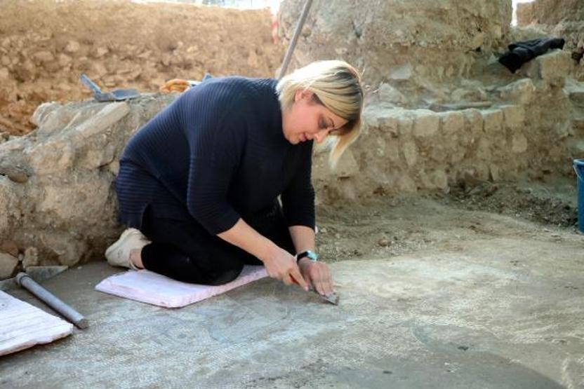 Germanicia Antik Kentindeki kazılarda 1500 yıllık mozaik bulundu