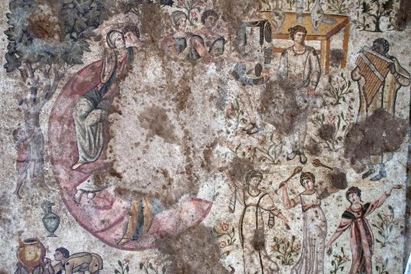 Germanicia Antik Kentindeki kazılarda 1500 yıllık mozaik bulundu