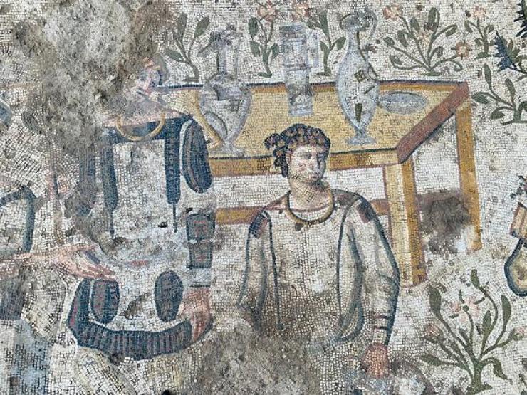 Germanicia Antik Kentindeki kazılarda 1500 yıllık mozaik bulundu