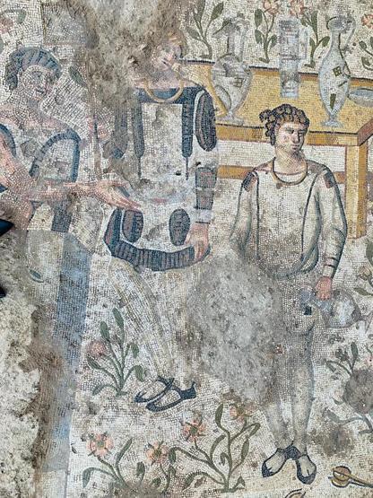 Germanicia Antik Kentindeki kazılarda 1500 yıllık mozaik bulundu
