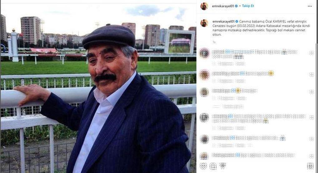 Emre Karayelin acı günü
