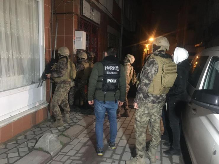 İstanbulda uyuşturucu operasyonu