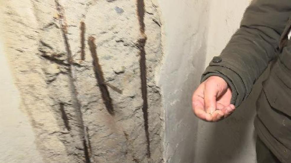 Güngörende 52 yıllık binada çökme tehlikesi