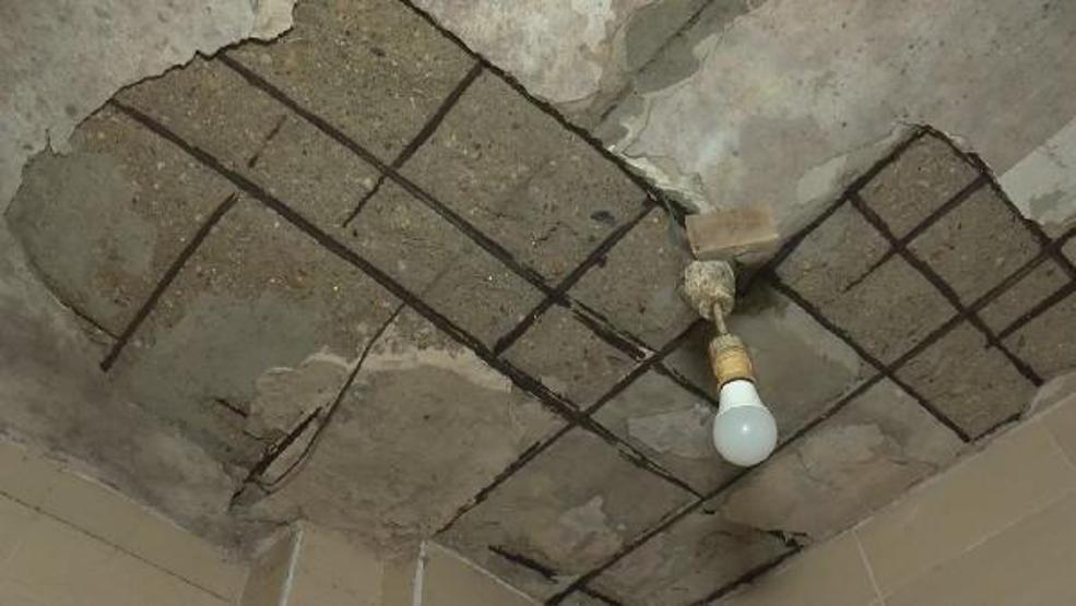 Güngörende 52 yıllık binada çökme tehlikesi