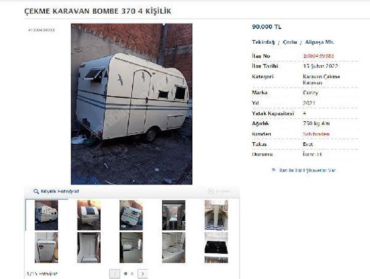 Çaldıkları karavanı satmak isterken yakalandılar