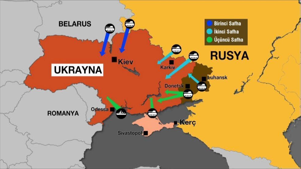 Moskova-Kiev krizi: Rusyanın olası işgal rotaları neler