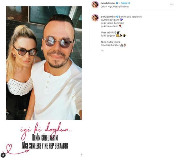Deha Bilimlier ile eşi Aslı Bilimlier barıştı Sosyal medyadan böyle paylaştı