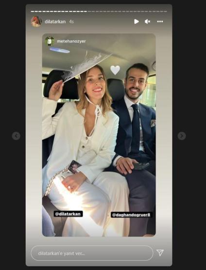 Dila Tarkan ve Dağhan Doğruer jet hızıyla evlendi
