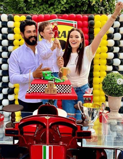 Fahriye Evcen ve Burak Özçivitin oğlu Karana 3 yaş partisi