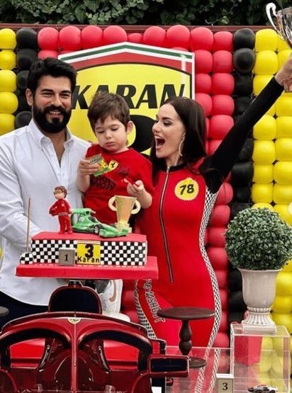Fahriye Evcen ve Burak Özçivitin oğlu Karana 3 yaş partisi