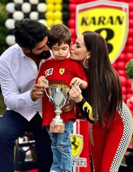 Fahriye Evcen ve Burak Özçivitin oğlu Karana 3 yaş partisi
