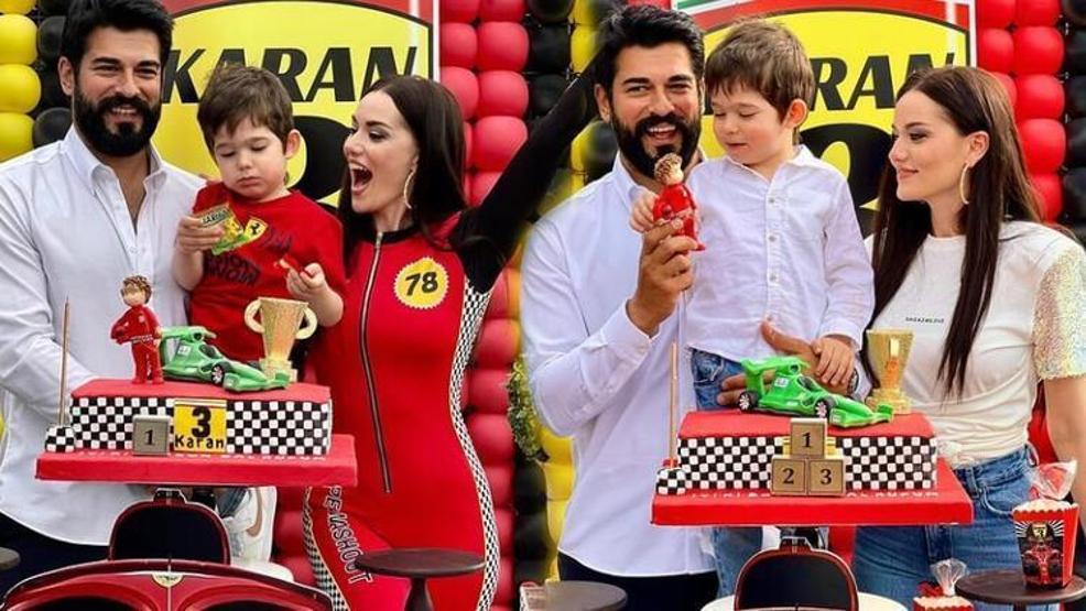 Fahriye Evcen ve Burak Özçivitin oğlu Karana 3 yaş partisi