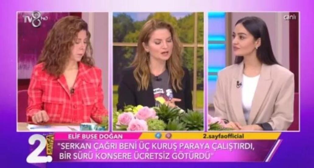 Serkan Çağrıdan Elif Buse Doğana tehdit: Hepinizi langıdı yaparım