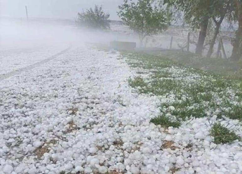 Malatya’da sağanak ve dolu etkili oldu
