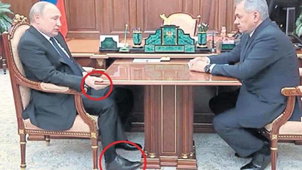 Yine aynı hareketi yaptı: Putin kanser mi