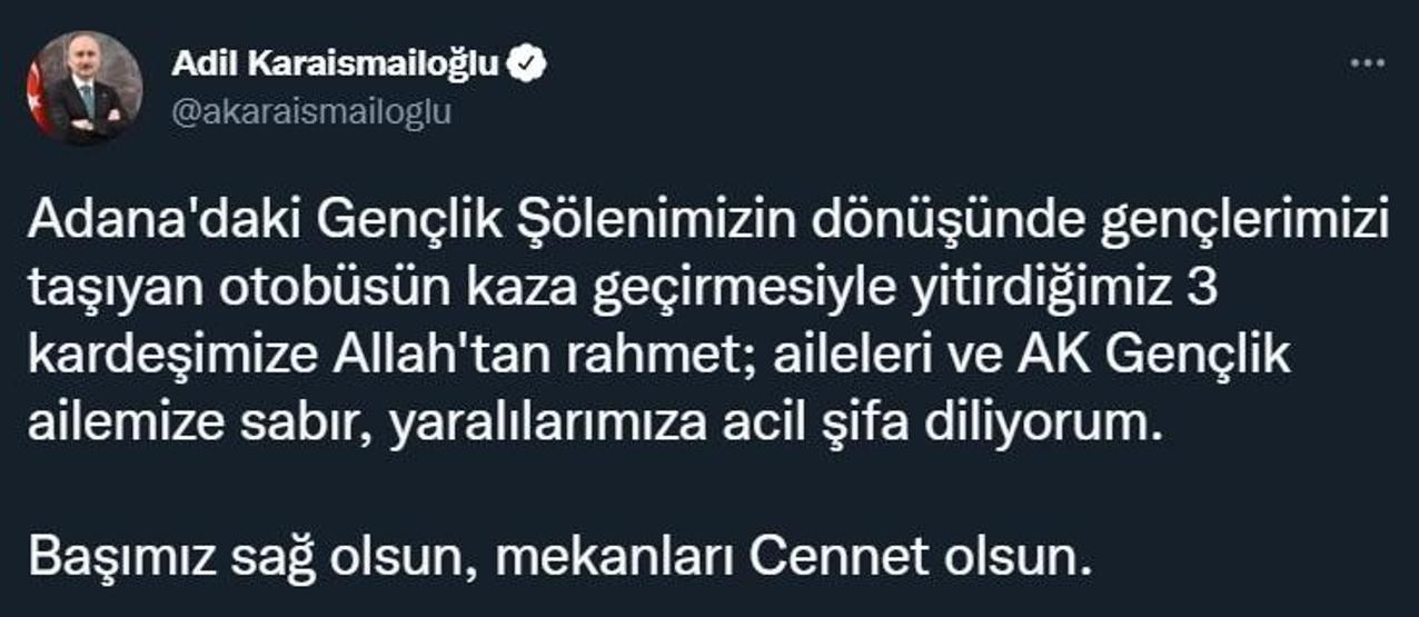 Üniversite öğrencilerini taşıyan otobüs devrildi: 3 ölü, 42 yaralı