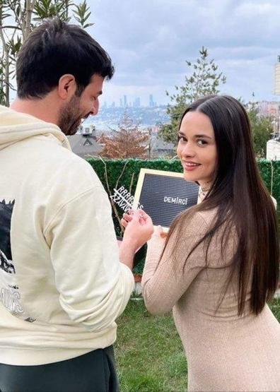 Hande Soral ile İsmail Demirci oğulları Aliye kavuştu