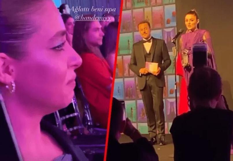 Hande Erçel ablası Gamze Erçeli ağlattı