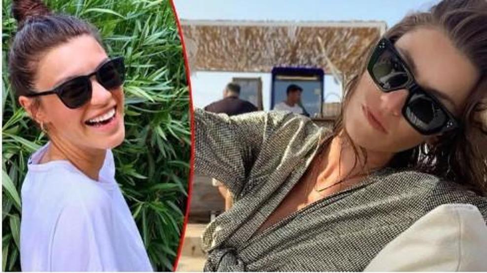 Yüsra Geyik tatil sezonunu açtı
