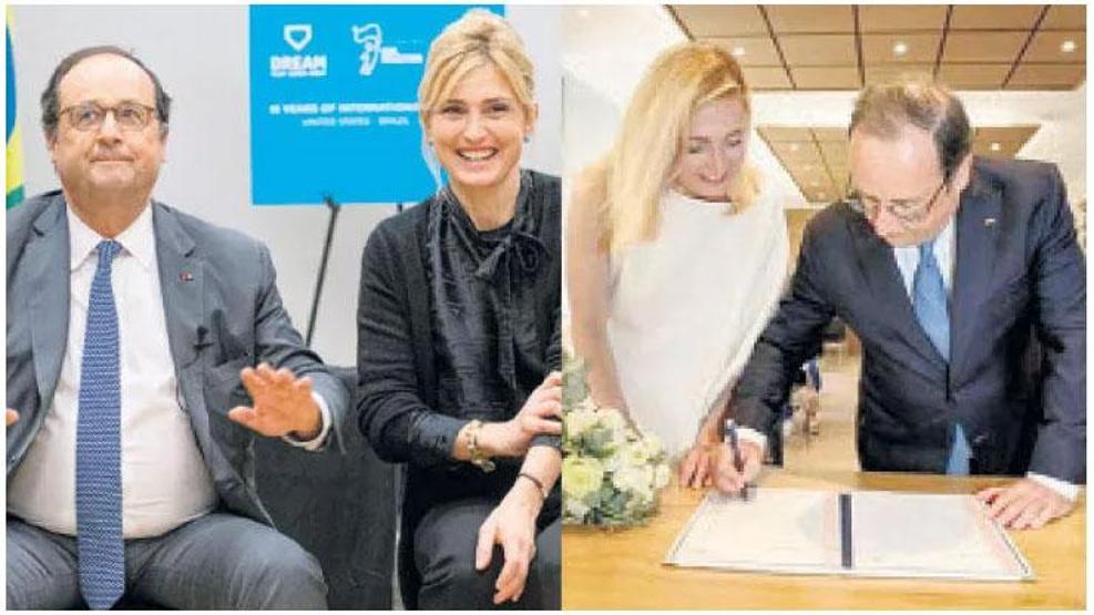 Fransanın eski cumhurbaşkanı Hollande evlendi