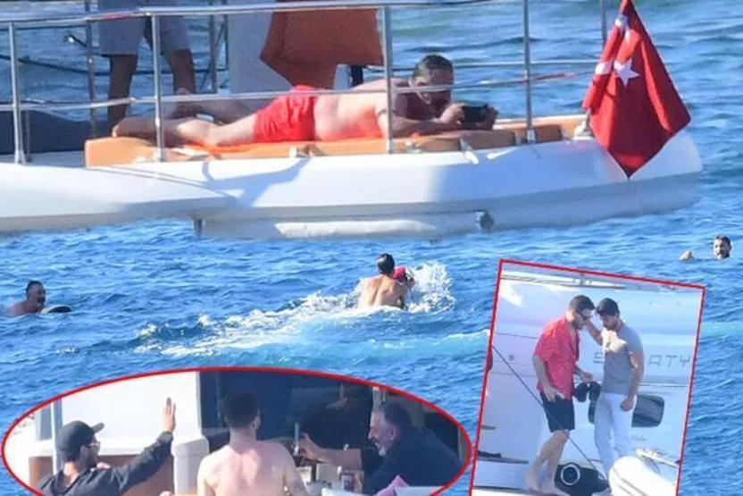 Cem Yılmaz, Uraz Kaygılaroğlu ve Kaan Yıldırım tekne tatilinde
