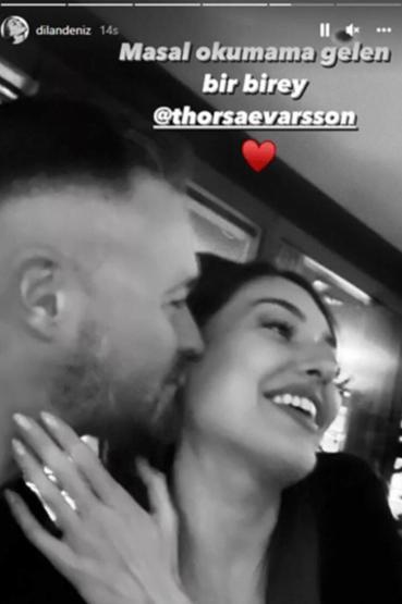 Dilan Çiçek Deniz ve Thor Saevarsson birinci yılını kutladı
