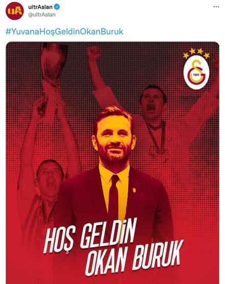 Emre Belözoğlu ve Burak Yılmazdan Okan Buruk paylaşımı