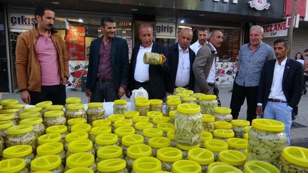 Kanser hastalığına iyi geldiği tespit edilen uçkun bitkisinin turşusu yapıldı
