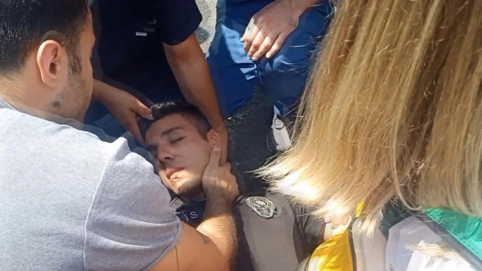 Rahatsızlanan polise sağlık çalışanları müdahale etti