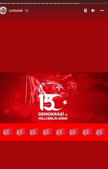 Ünlülerden 15 Temmuz paylaşımı