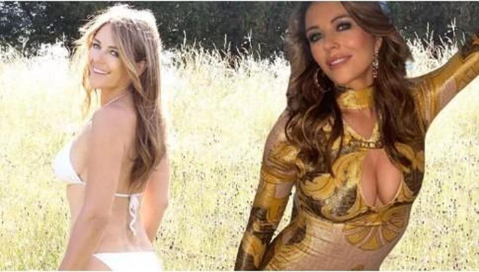 Elizabeth Hurleyden bikinili poz