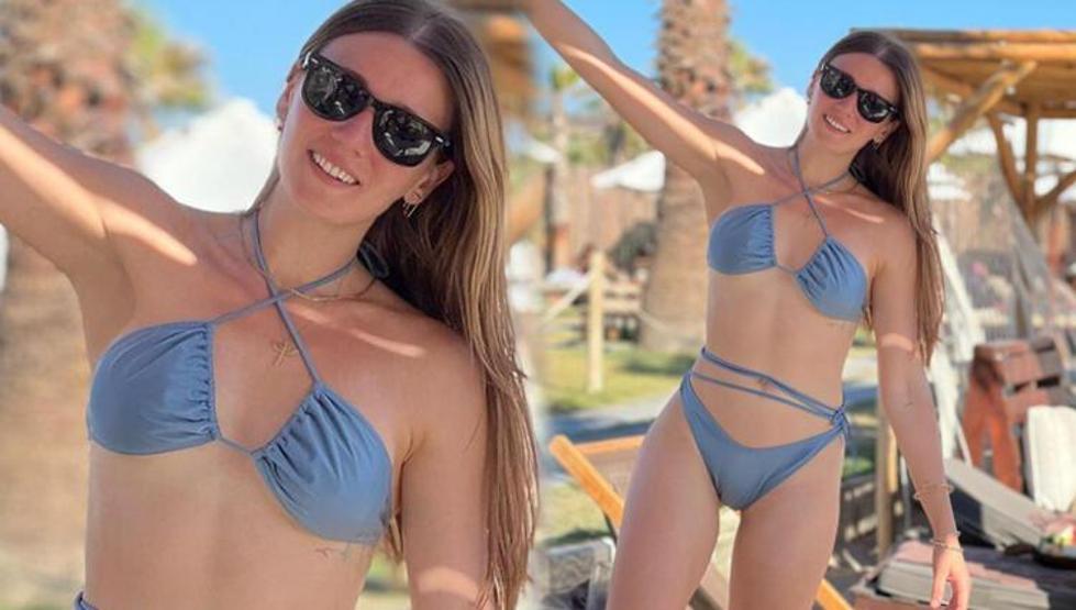 Gizem Karacadan tatil pozları