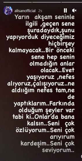 Alişandan yürek yakan paylaşım