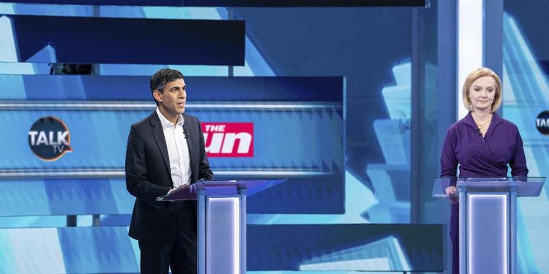 İngilterenin başbakan adayları tartışıyordu Canlı yayında korkutan anlar