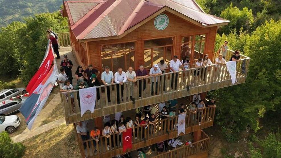 Küre Dağları Milli Parkında zipline heyecanı yaşanıyor