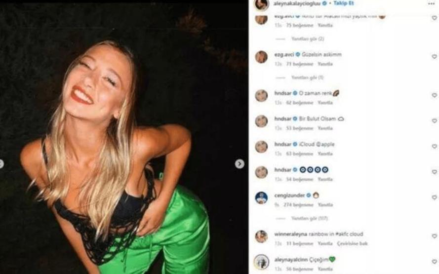 Cengiz Ünderden Aleyna Kalaycıoğlunun pozuna yorum