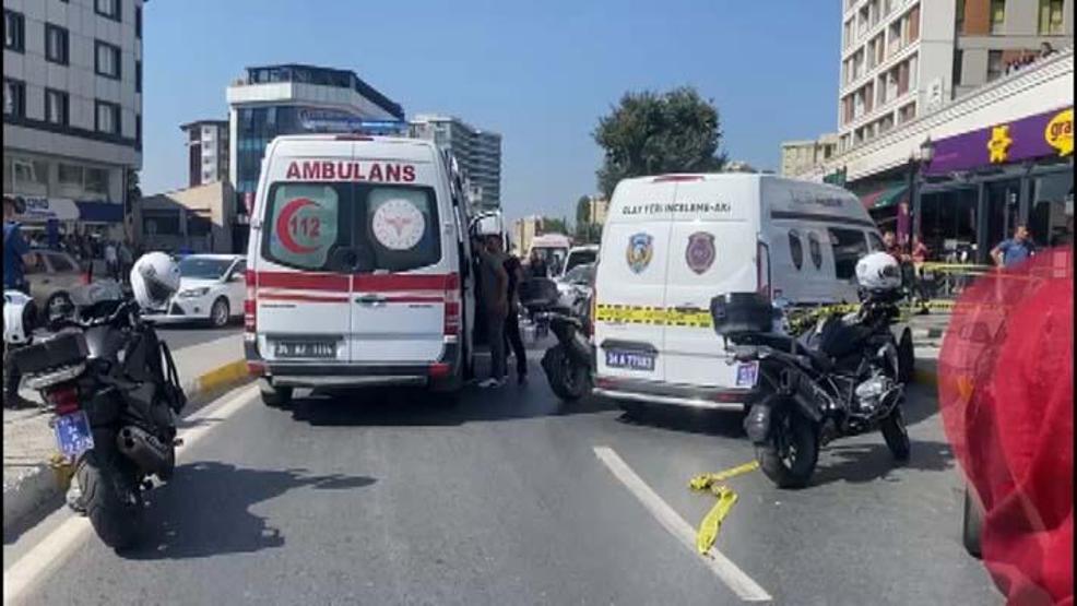 Halkalıda caddede silahlı kavga