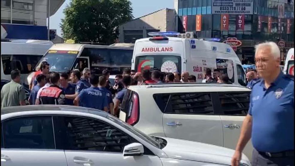Halkalıda caddede silahlı kavga