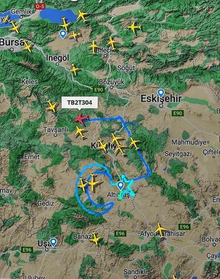 Bayraktar TB2den ay yıldızlı rota