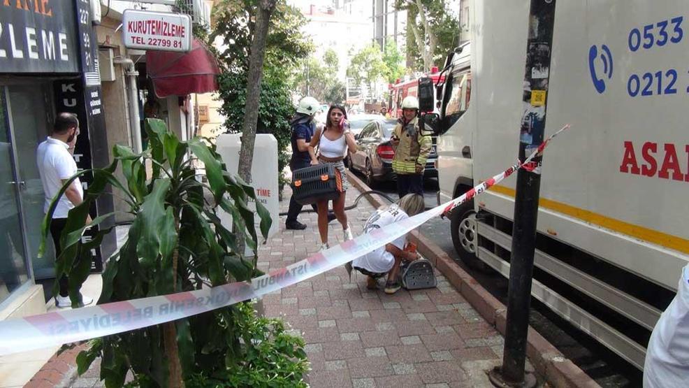 Şişli’de yangın paniği