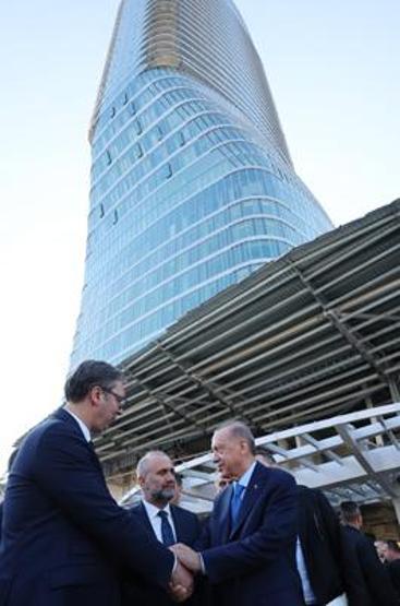 Cumhurbaşkanı Erdoğan, Belgrad Kulesi’ni ziyaret etti